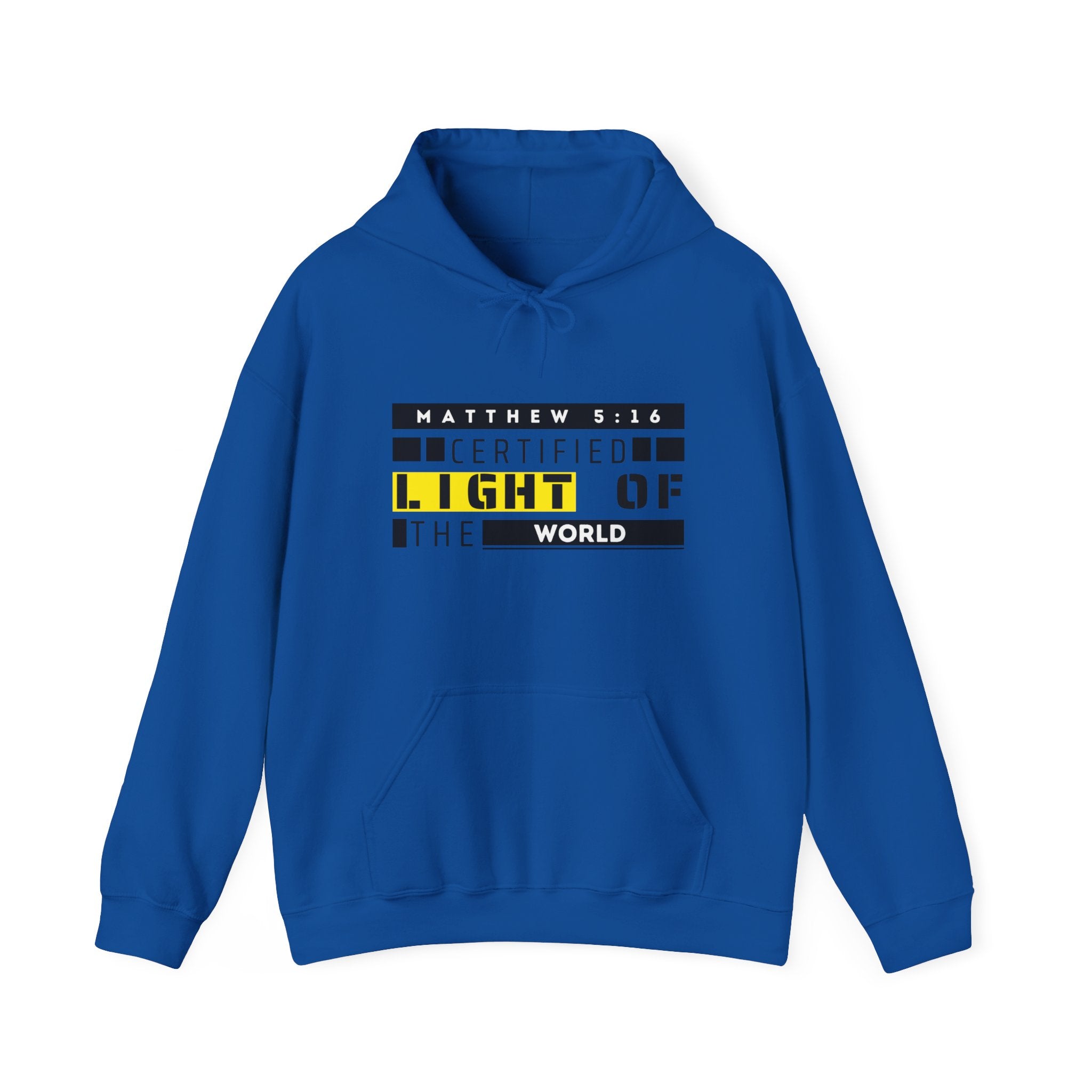 Hoodie - "Certified Light of the World" Christian Hoodie