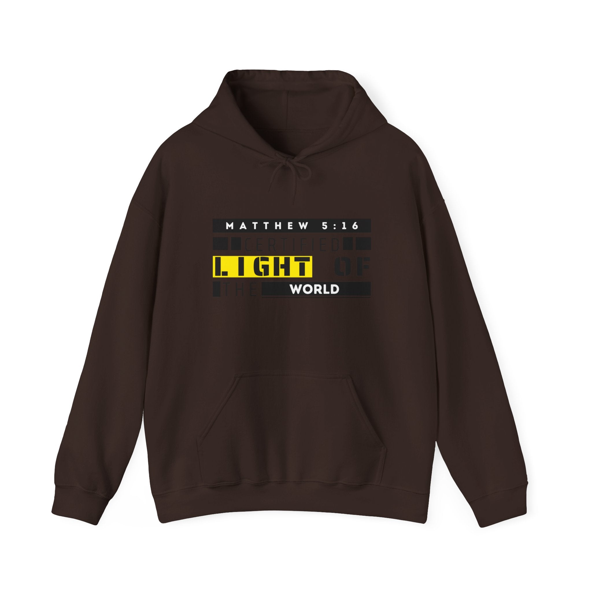 Hoodie - "Certified Light of the World" Christian Hoodie