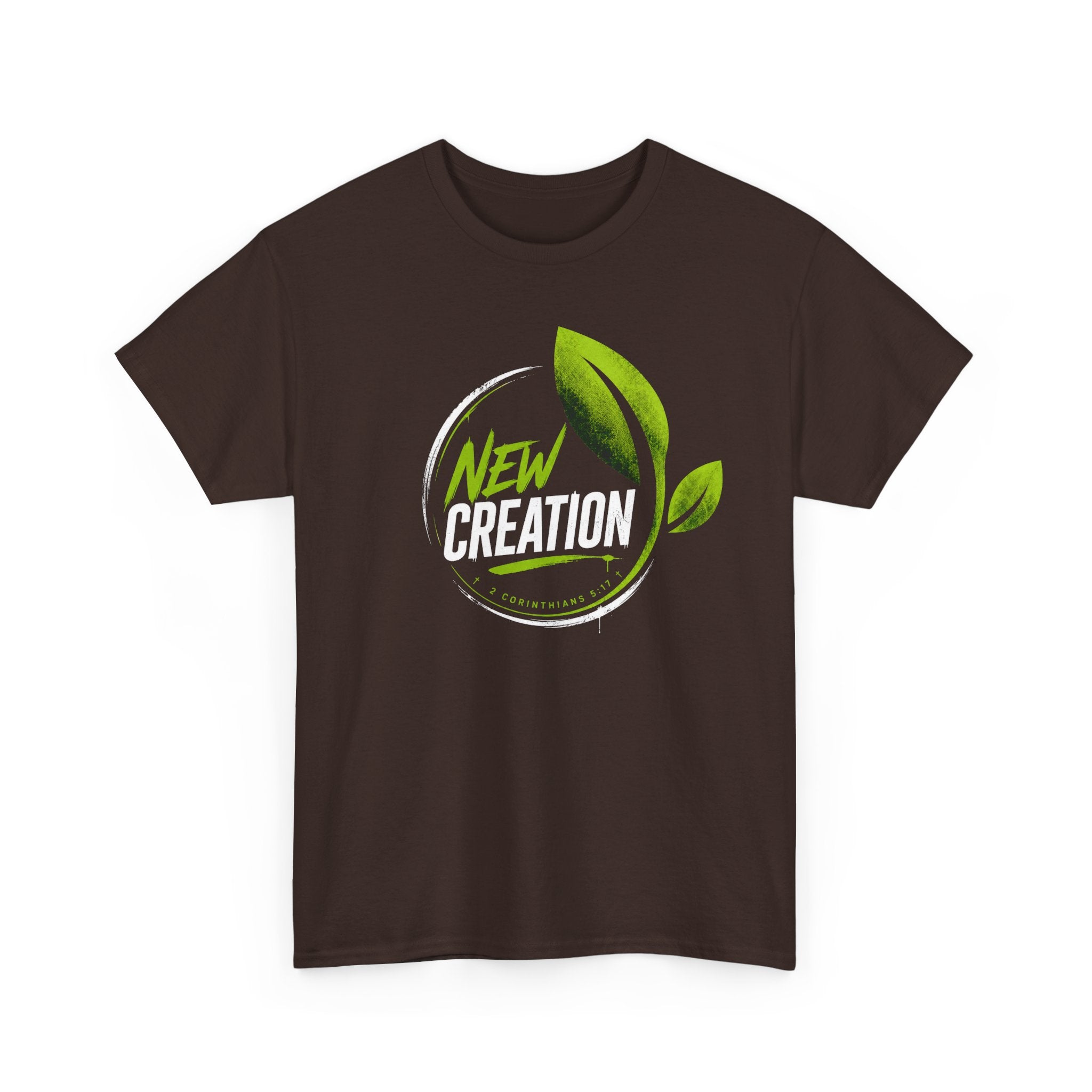 New Creation T-Shirt — Green Leaf Faith Tee