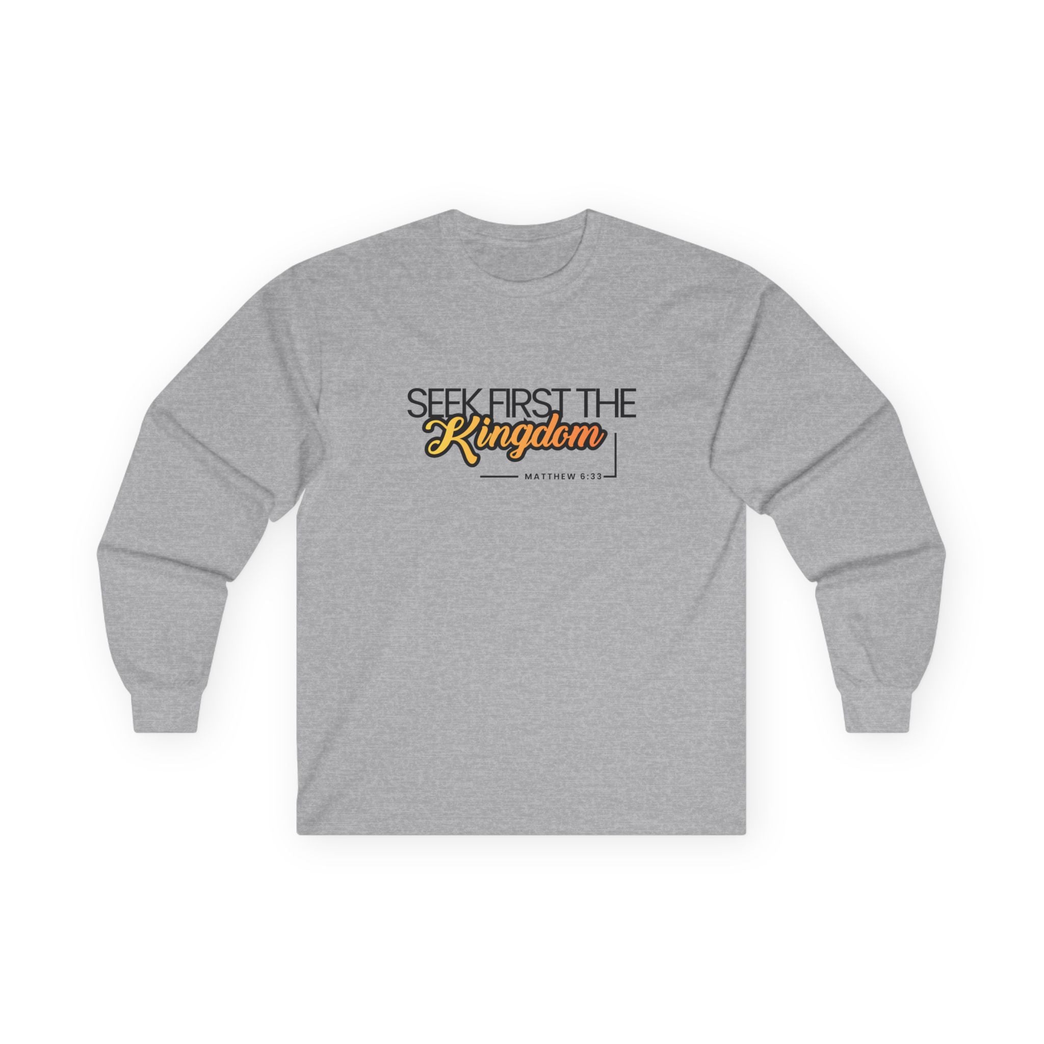 Seek First the Kingdom Long Sleeve Christian Tee