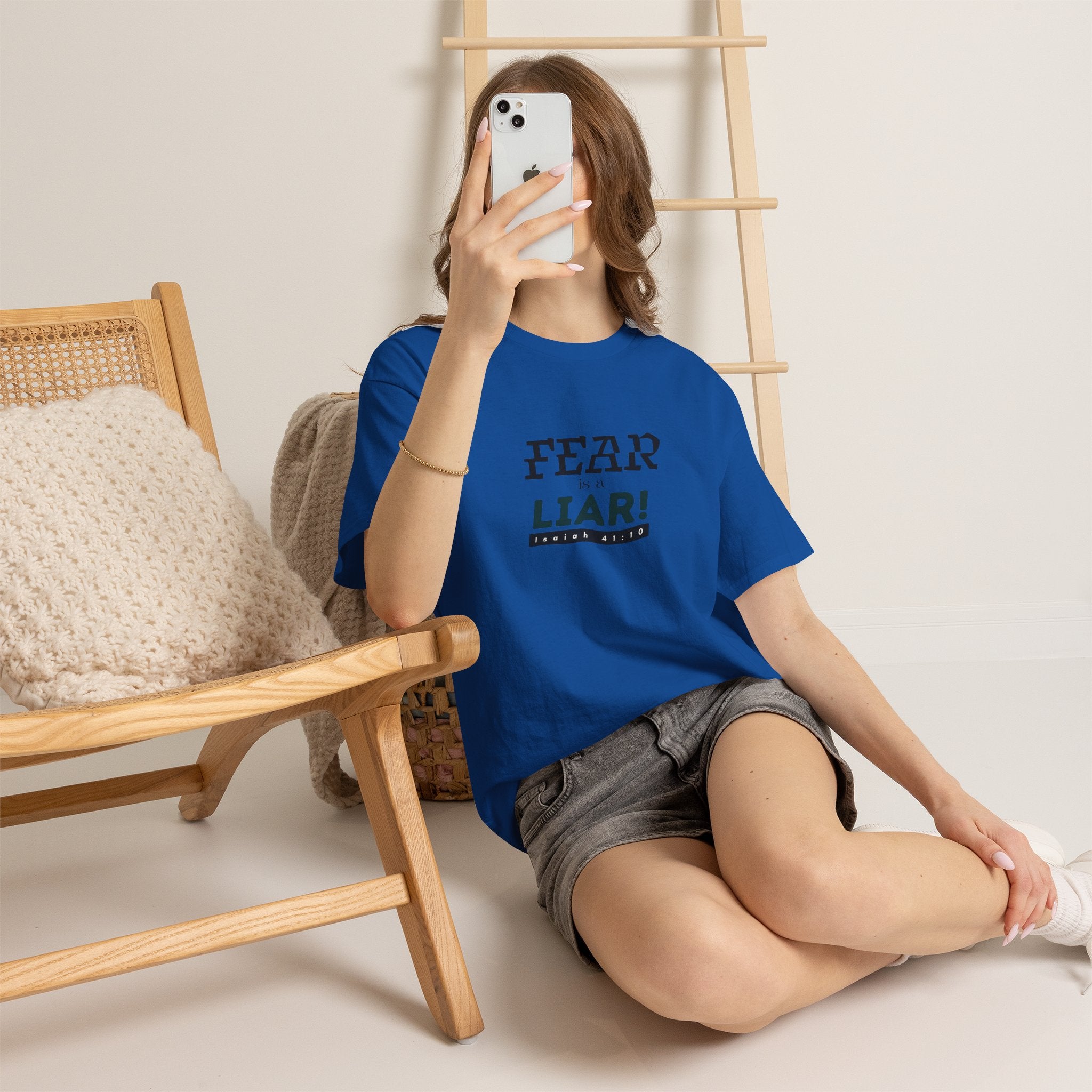 T-Shirt — "Fear Is a Liar!" Graphic Tee | Inspirational Christian Message