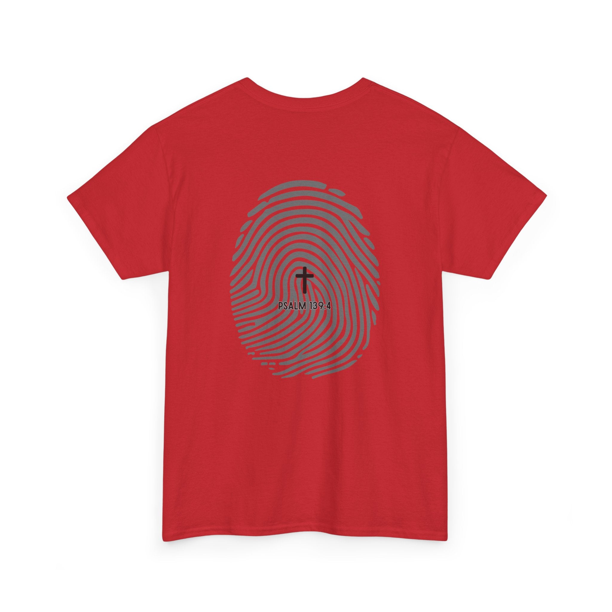 Fingerprint Graphic Tee — Minimalist Identity T‑Shirt