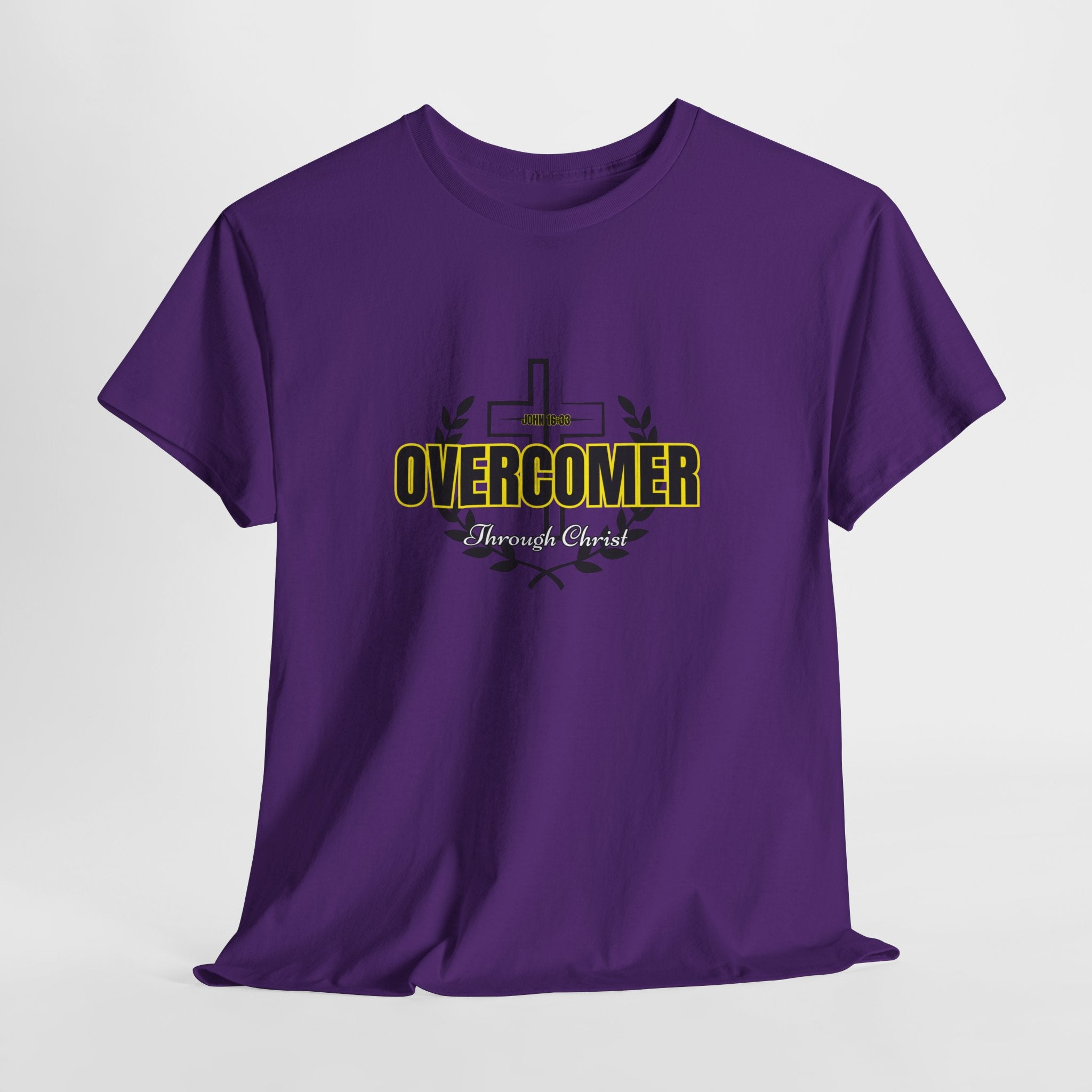 Overcomer Cross T-Shirt — Inspirational Christian Faith Tee