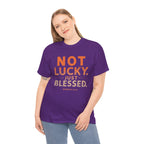 Not Lucky Just Blessed Tee — Christian Faith Graphic T-Shirt (Numbers 6:24)