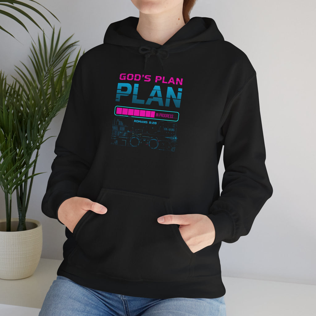 God's Plan Hoodie — Faith-Inspired Retro Graphic Sweatshirt