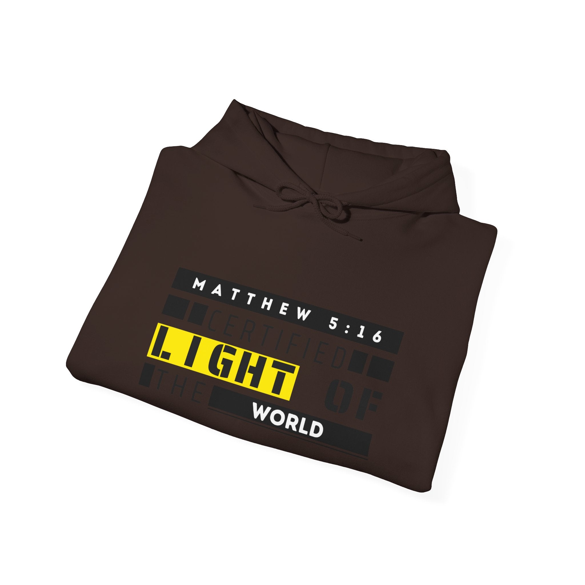 Hoodie - "Certified Light of the World" Christian Hoodie