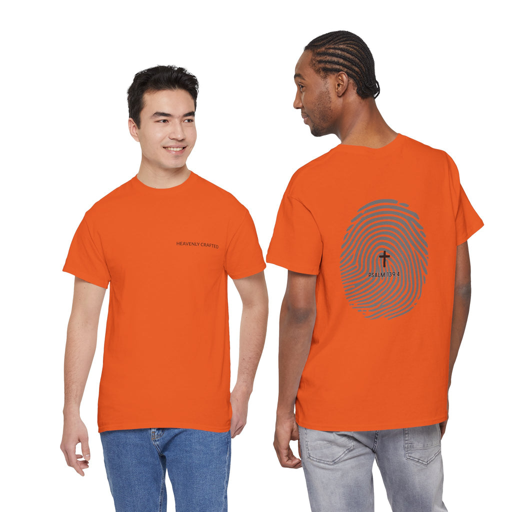 Fingerprint Graphic Tee — Minimalist Identity T‑Shirt