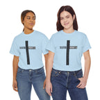 Christian Cross T-Shirt — "Salvation Romans 5:8" Faith Tee