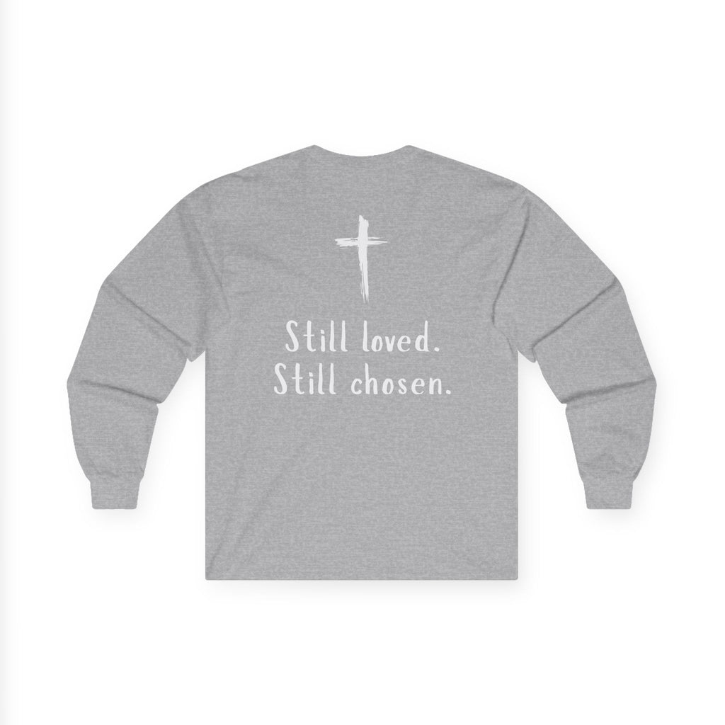 Not Perfect But Forgiven Long Sleeve Tee — Christian Faith Graphic Shirt