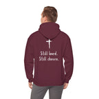 Not Perfect — Forgiven Hoodie | Christian Inspirational Sweatshirt (Romans 5:8, Still Loved/Still Chosen)