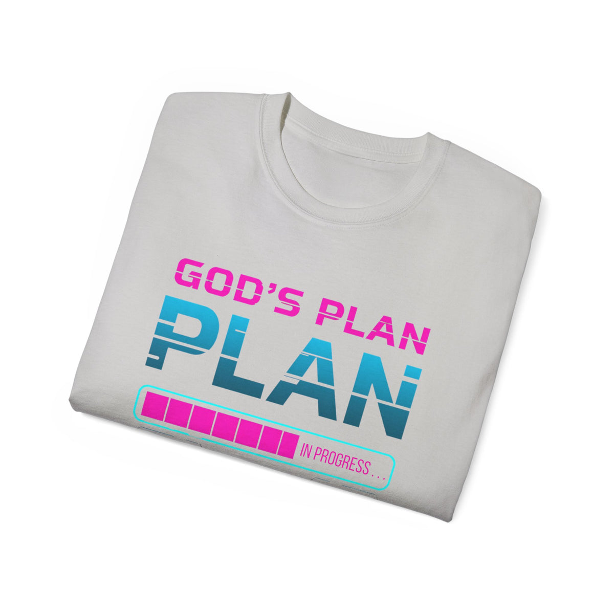 God’s Plan Graphic Tee – Retro Tape Design (Romans 8:28)