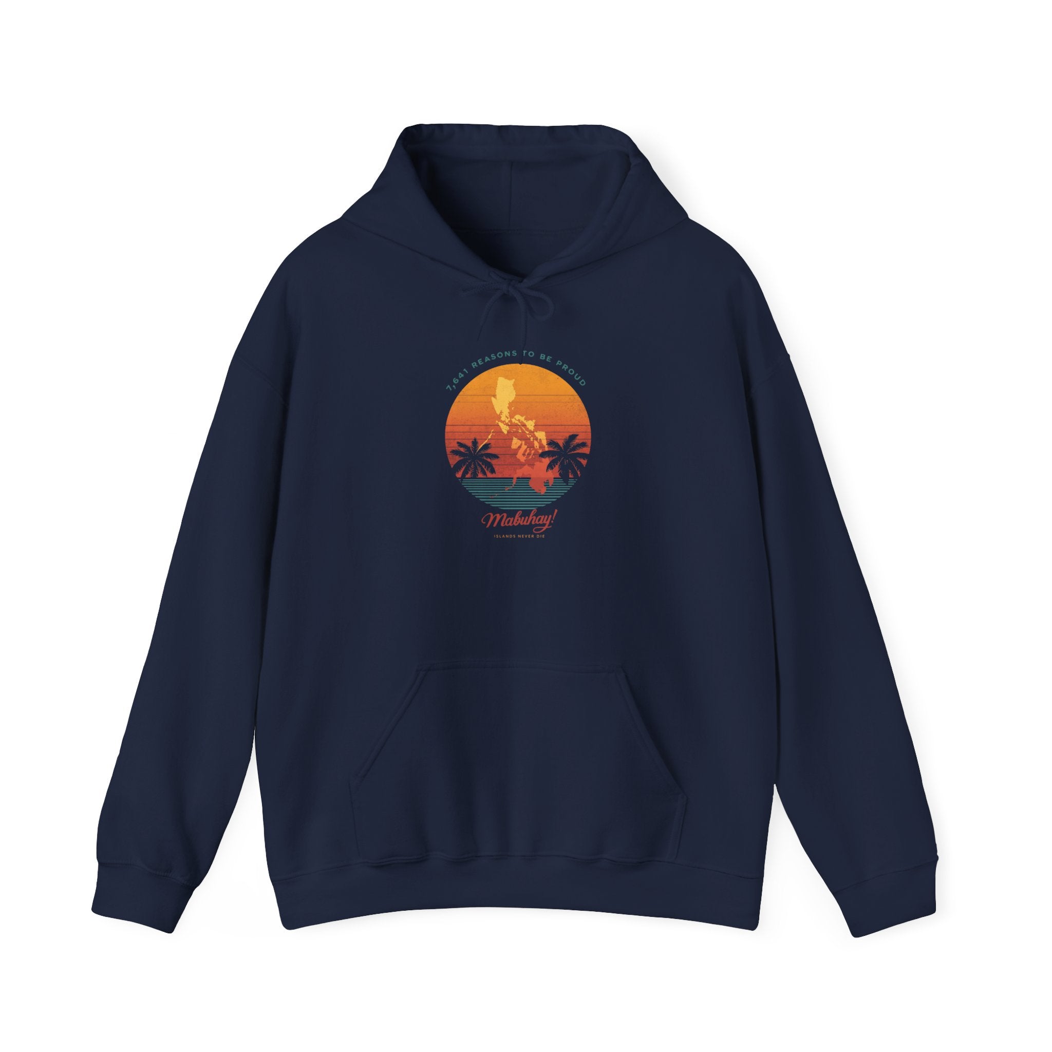 Hoodie • Mabuhay Sunset Palm Graphic — "Philippines" Retro Beach Vibes