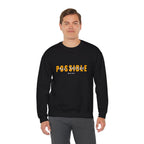 Inspirational Crewneck Sweatshirt "Possible" Pullover, Positive Affirmation Apparel, Motivational Mindset Graphic Sweatshirt