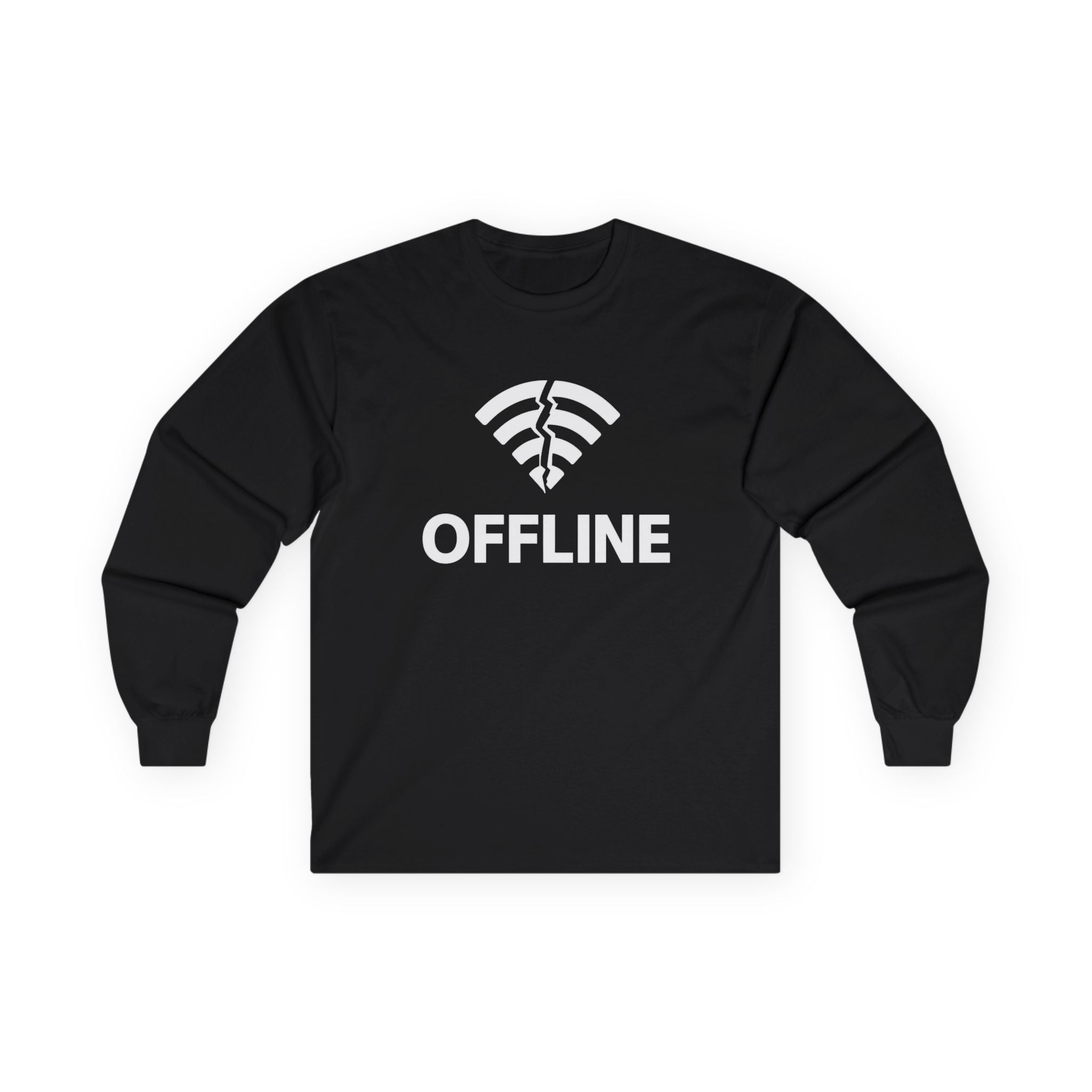 Offline Long Sleeve Christian Tee — ‘Go Into Your Room, Close the Door and Pray’ Graphic