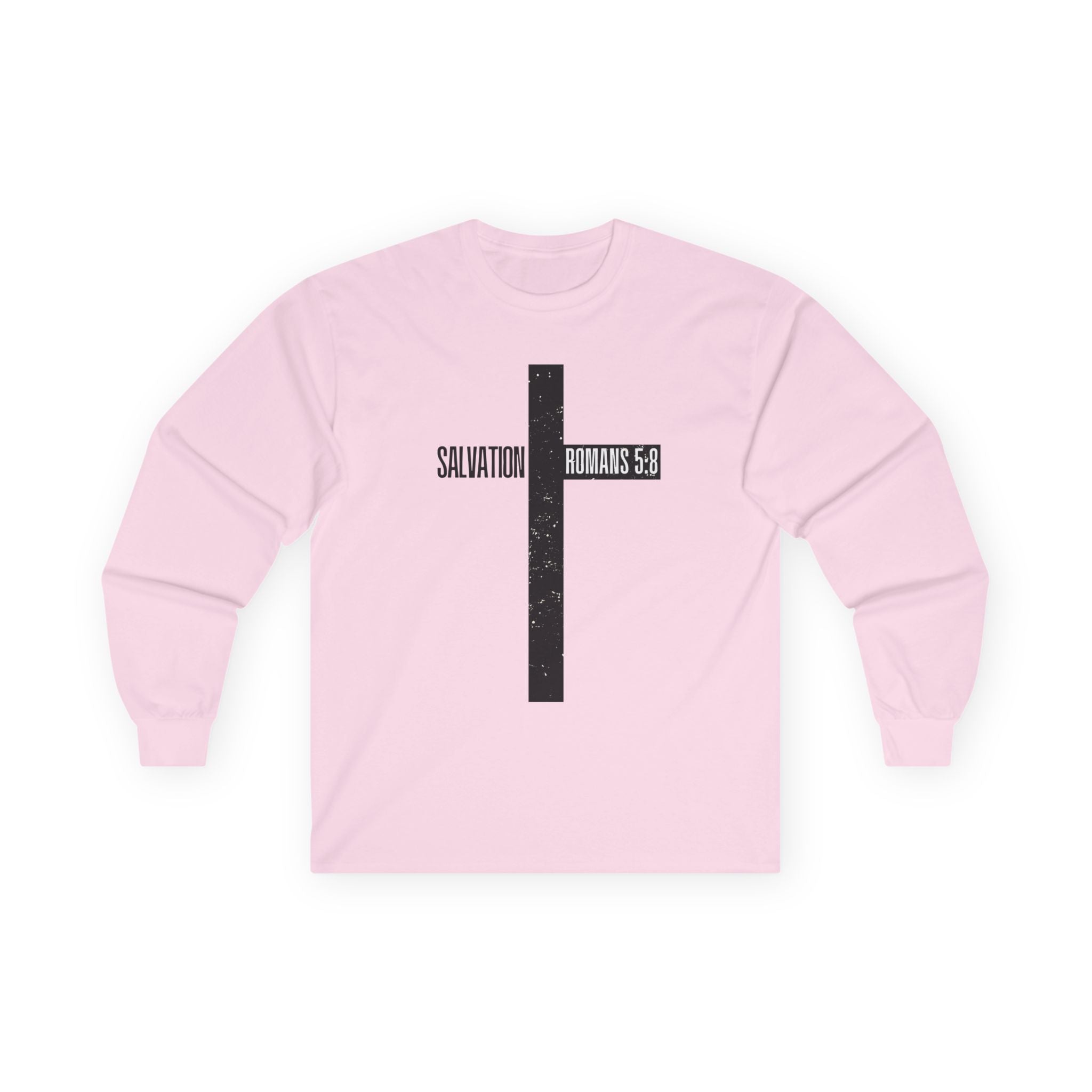 Salvation Romans 5:8 Cross Long Sleeve Tee