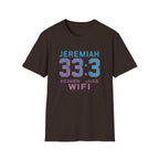 T‑Shirt — Jeremiah 33:3 'Heaven Has WiFi' Inspirational Christian Tee