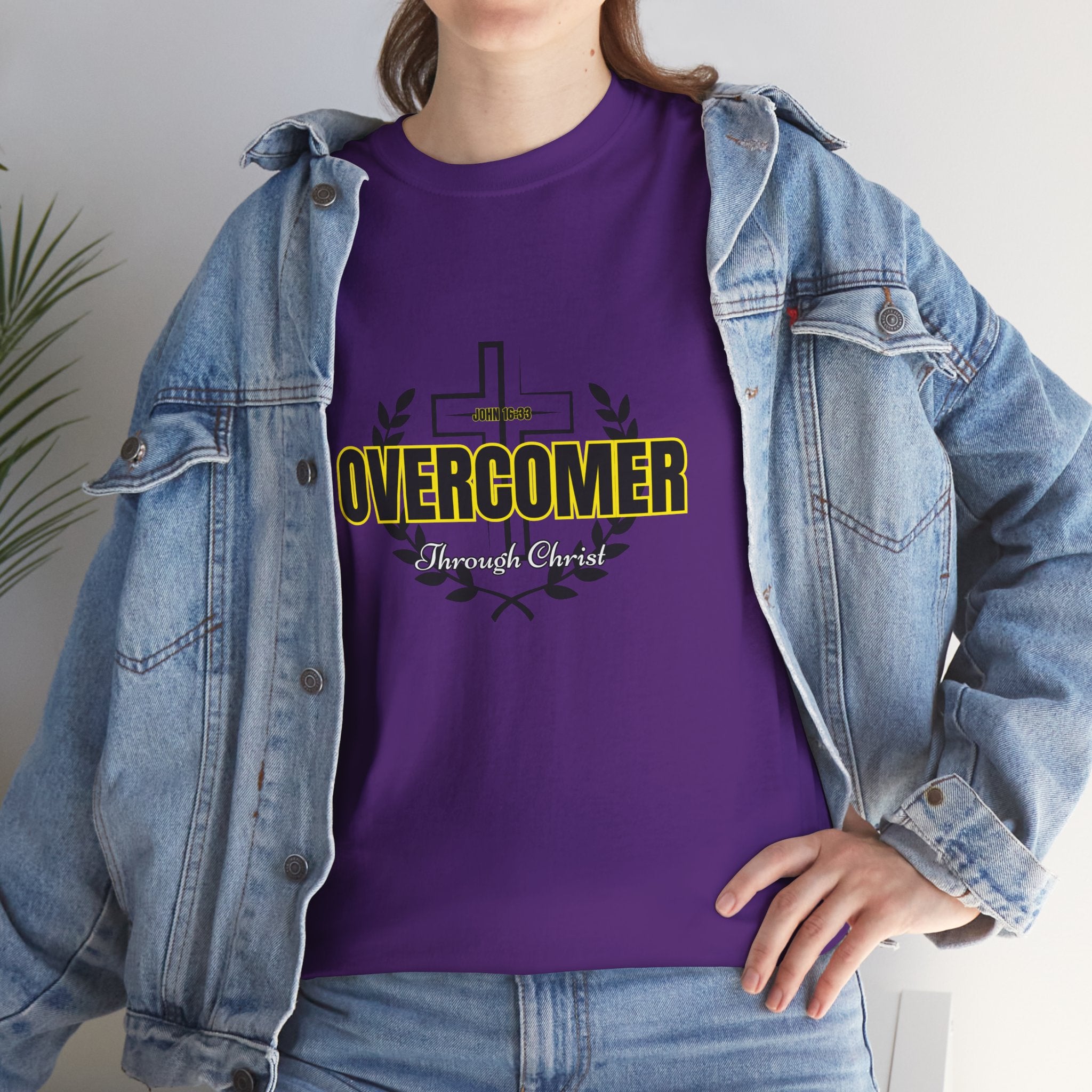 Overcomer Cross T-Shirt — Inspirational Christian Faith Tee