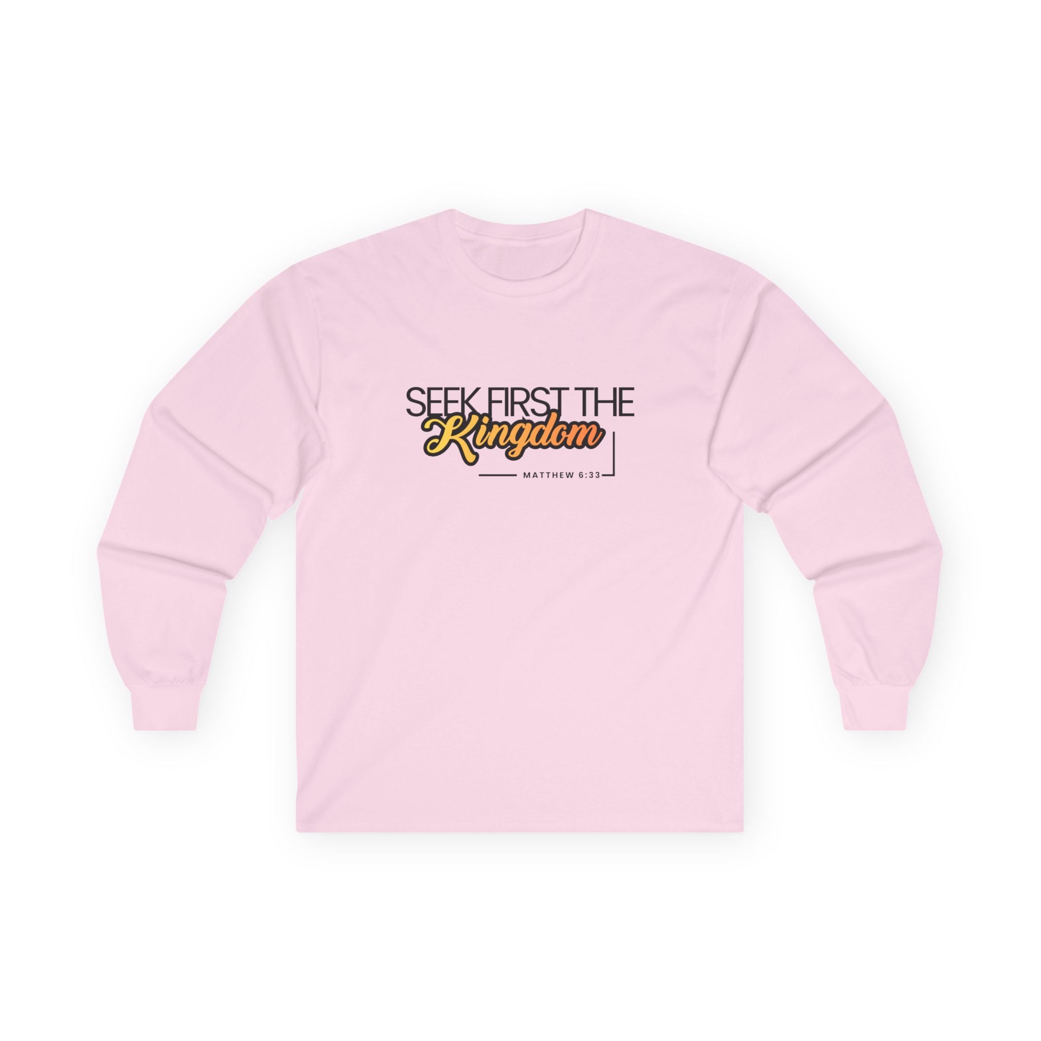 Seek First the Kingdom Long Sleeve Christian Tee