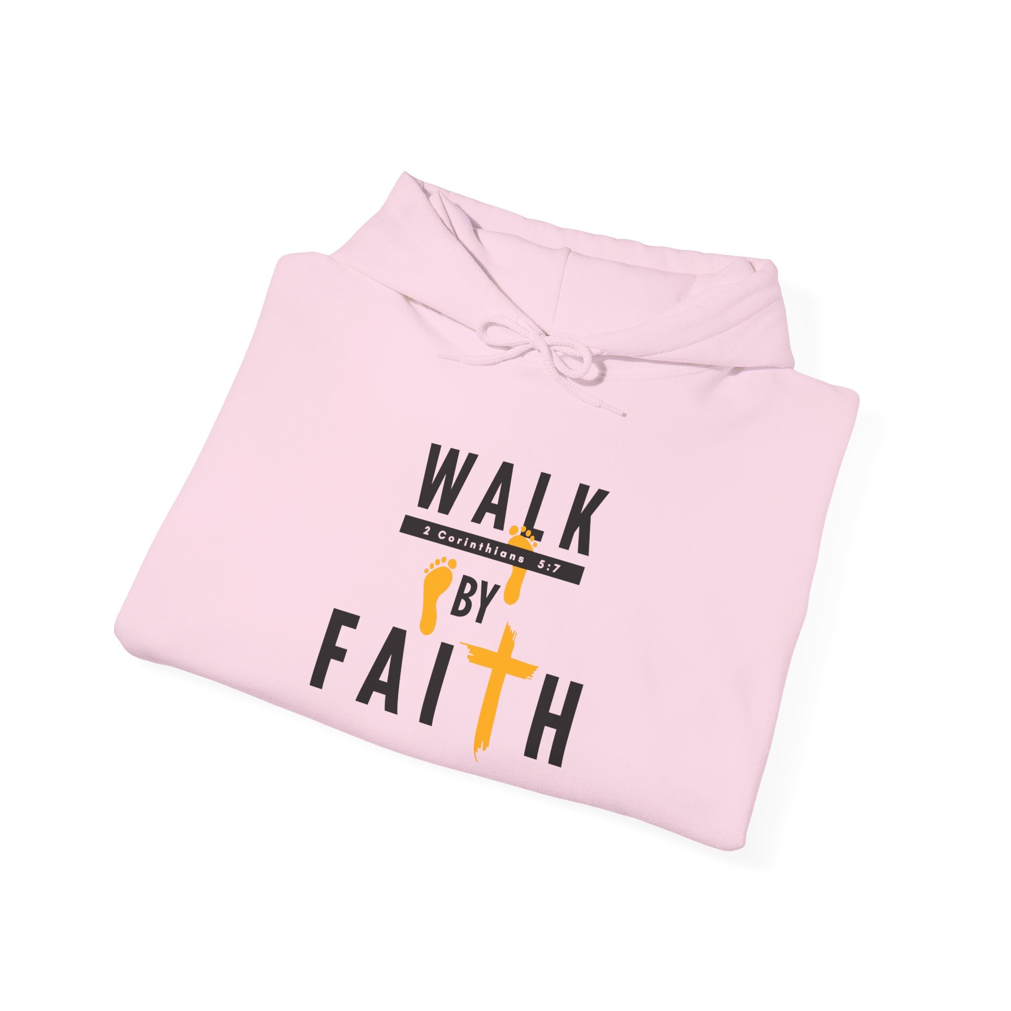 Walk By Faith Hoodie — Christian Inspirational Cross Sweatshirt