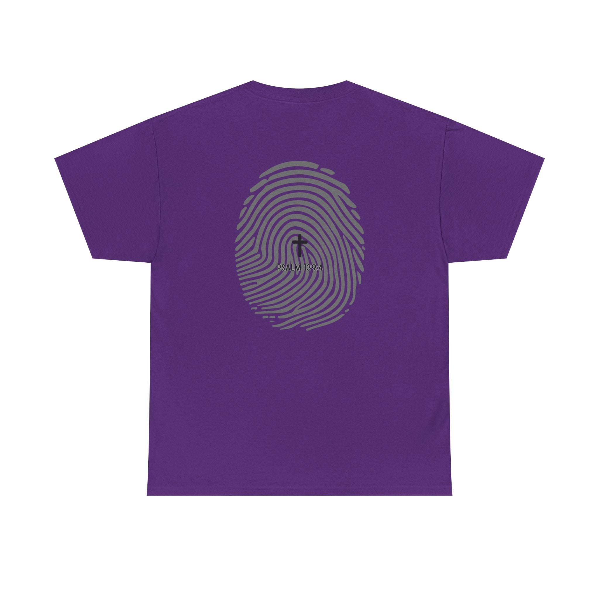 Fingerprint Graphic Tee — Minimalist Identity T‑Shirt