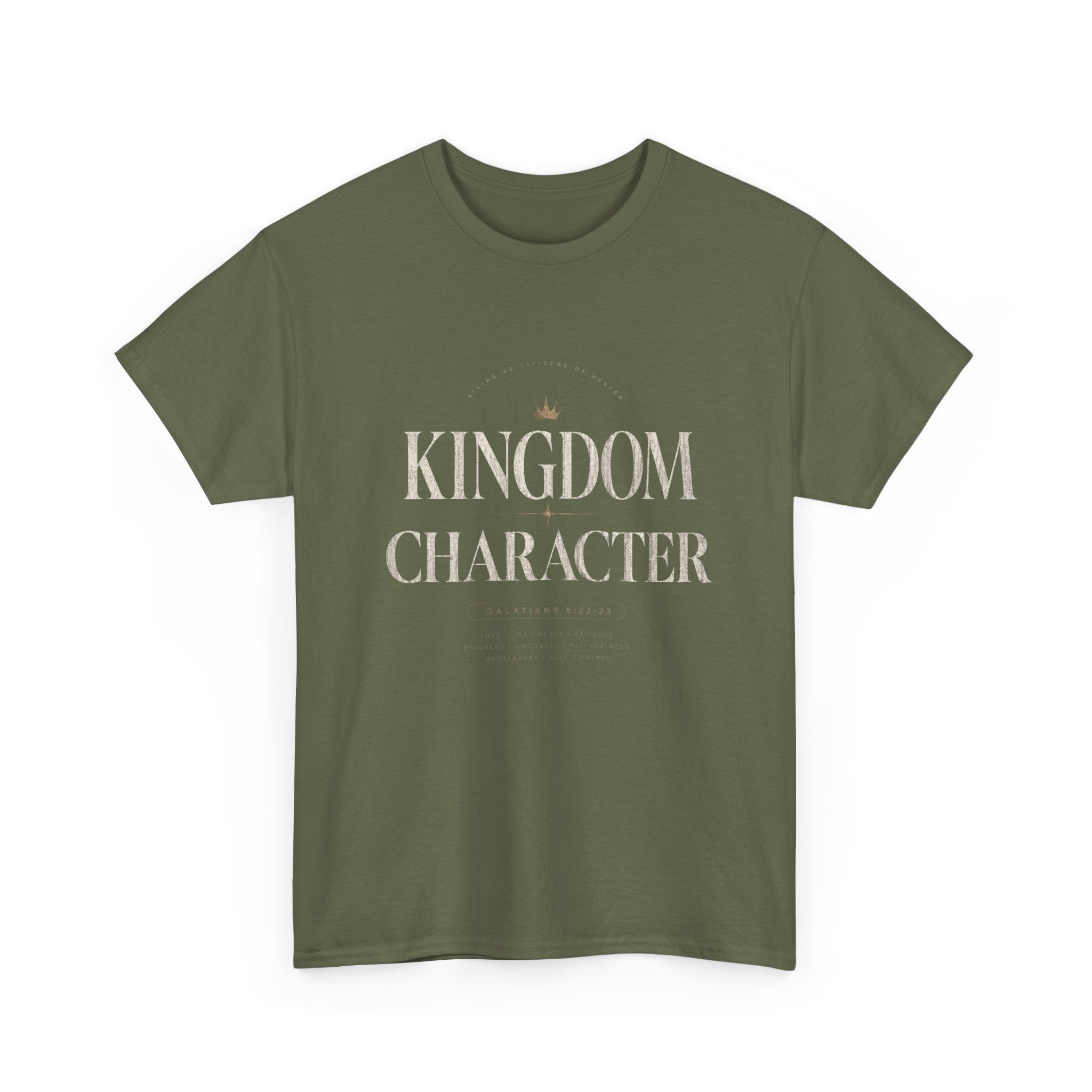 Kingdom Character T-Shirt — Minimalist Faith Graphic Tee