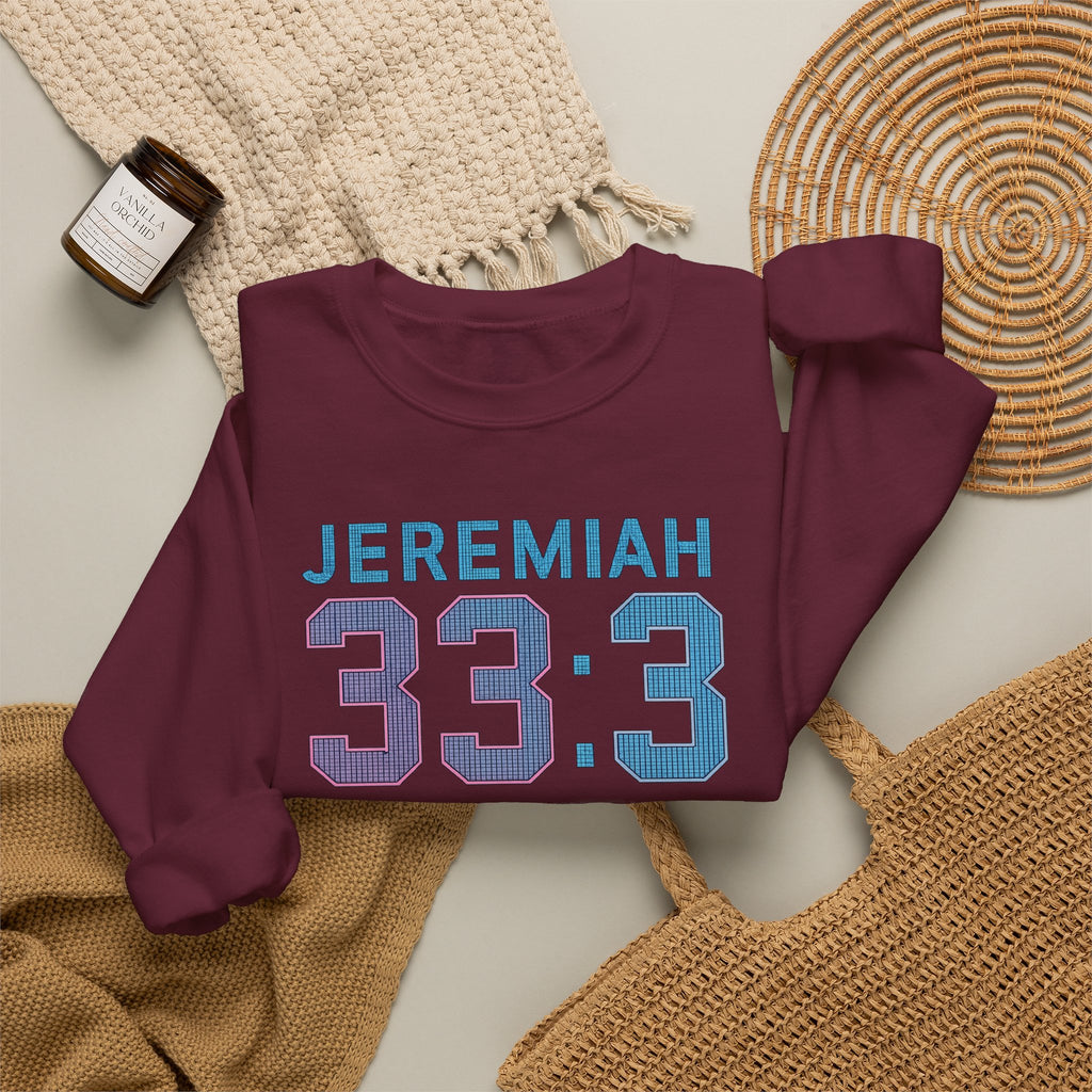Christian Crewneck Sweatshirt "Heaven Has WiFi" Jeremiah 33:3 Pullover, Faith Graphic Sweatshirt, Religious Apparel