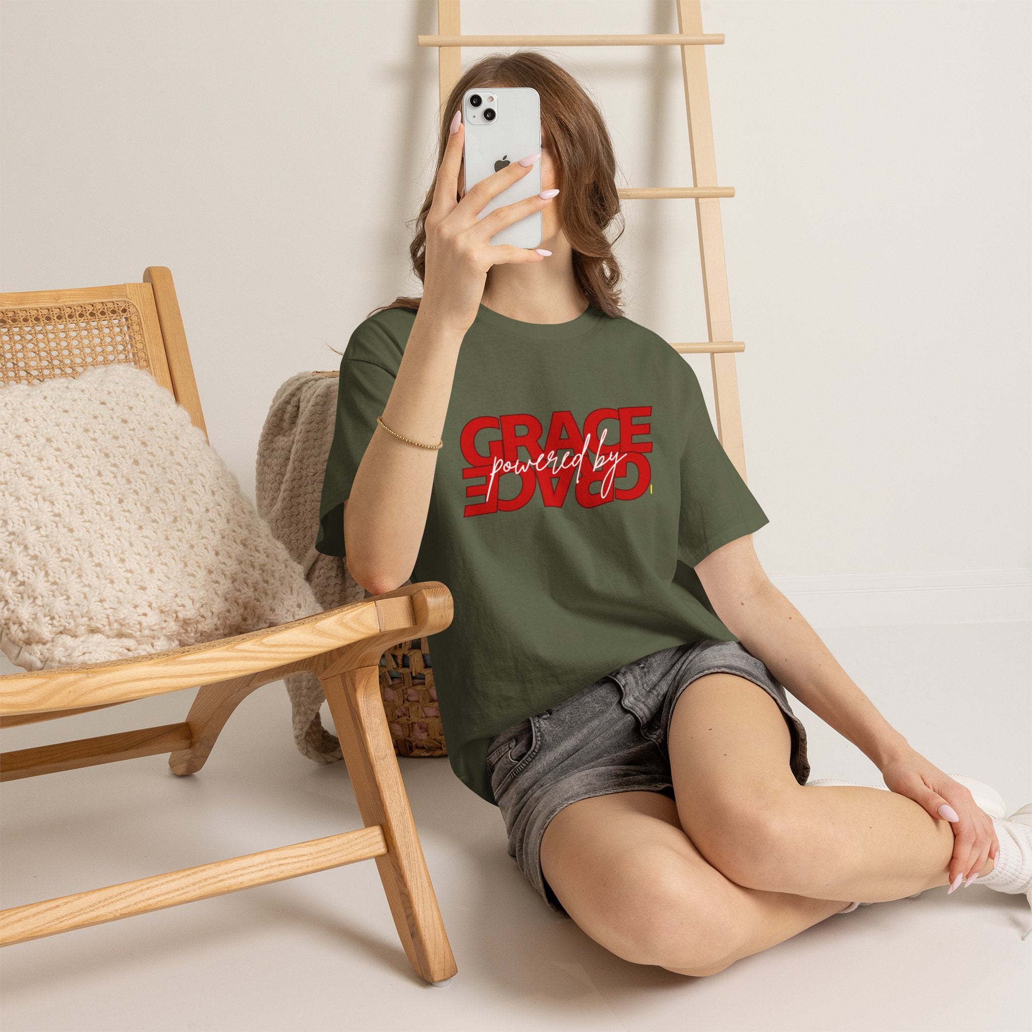 Grace Reversed Tee — Christian Faith Message Shirt