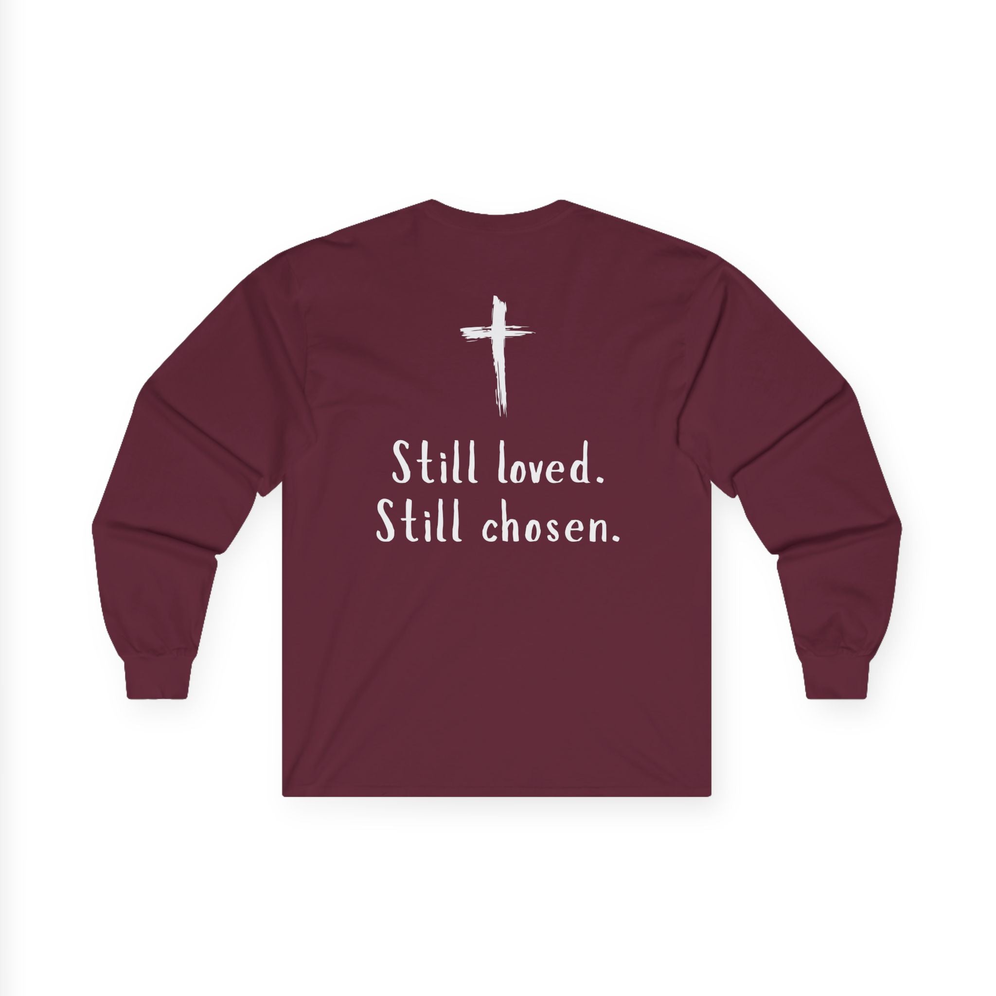 Not Perfect But Forgiven Long Sleeve Tee — Christian Faith Graphic Shirt