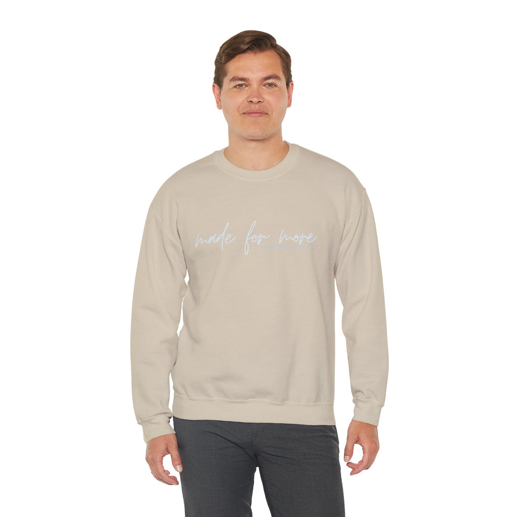 Christian Crewneck Sweatshirt "Made For More" Ephesians 2:10 Pullover, Inspirational Scripture Apparel, Faith Graphic Sweatshirt