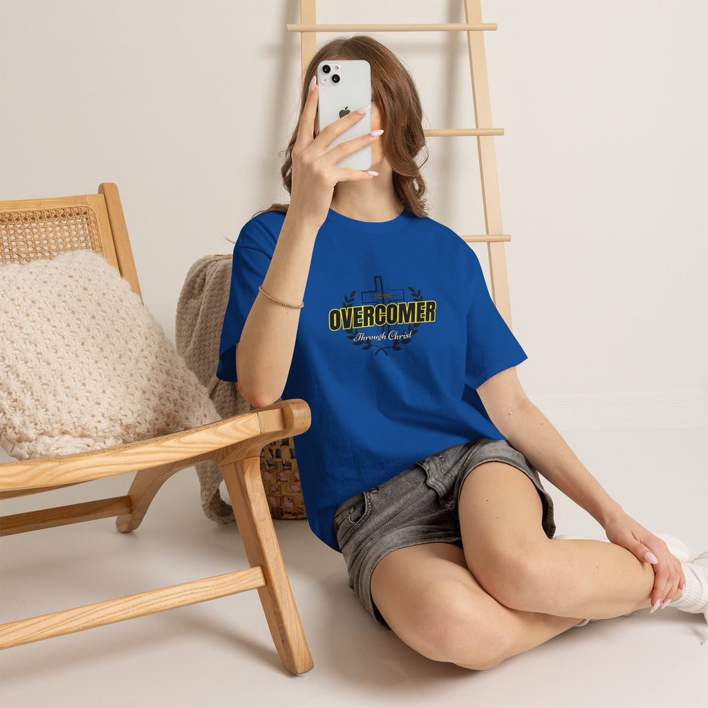 Overcomer Cross T-Shirt — Inspirational Christian Faith Tee