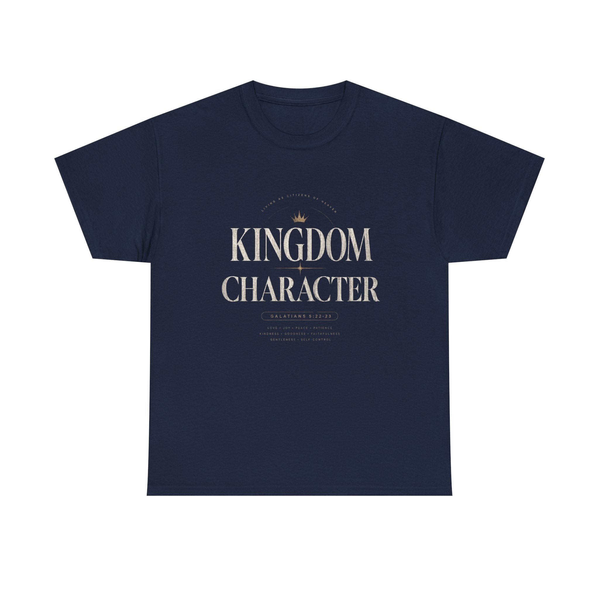 Kingdom Character T-Shirt — Minimalist Faith Graphic Tee