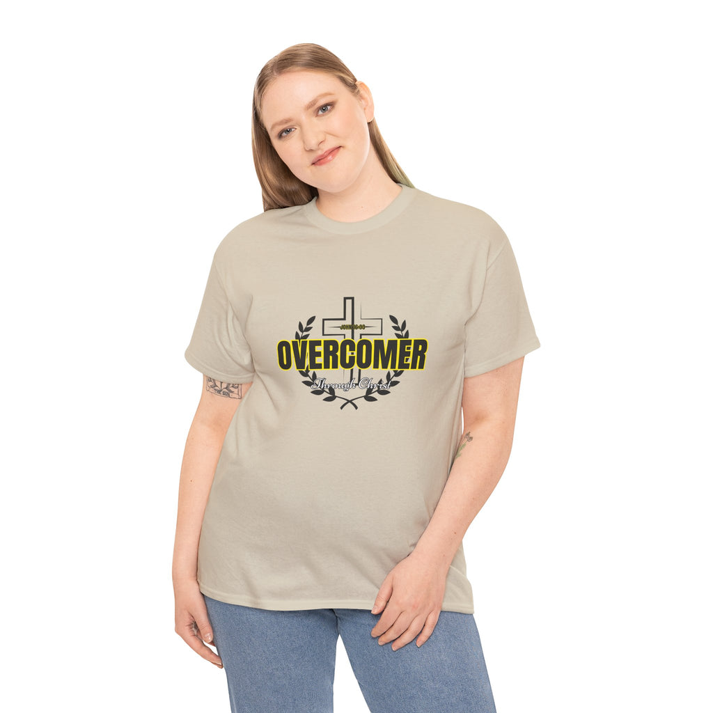 Overcomer Cross T-Shirt — Inspirational Christian Faith Tee