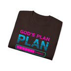 God’s Plan Graphic Tee – Retro Tape Design (Romans 8:28)