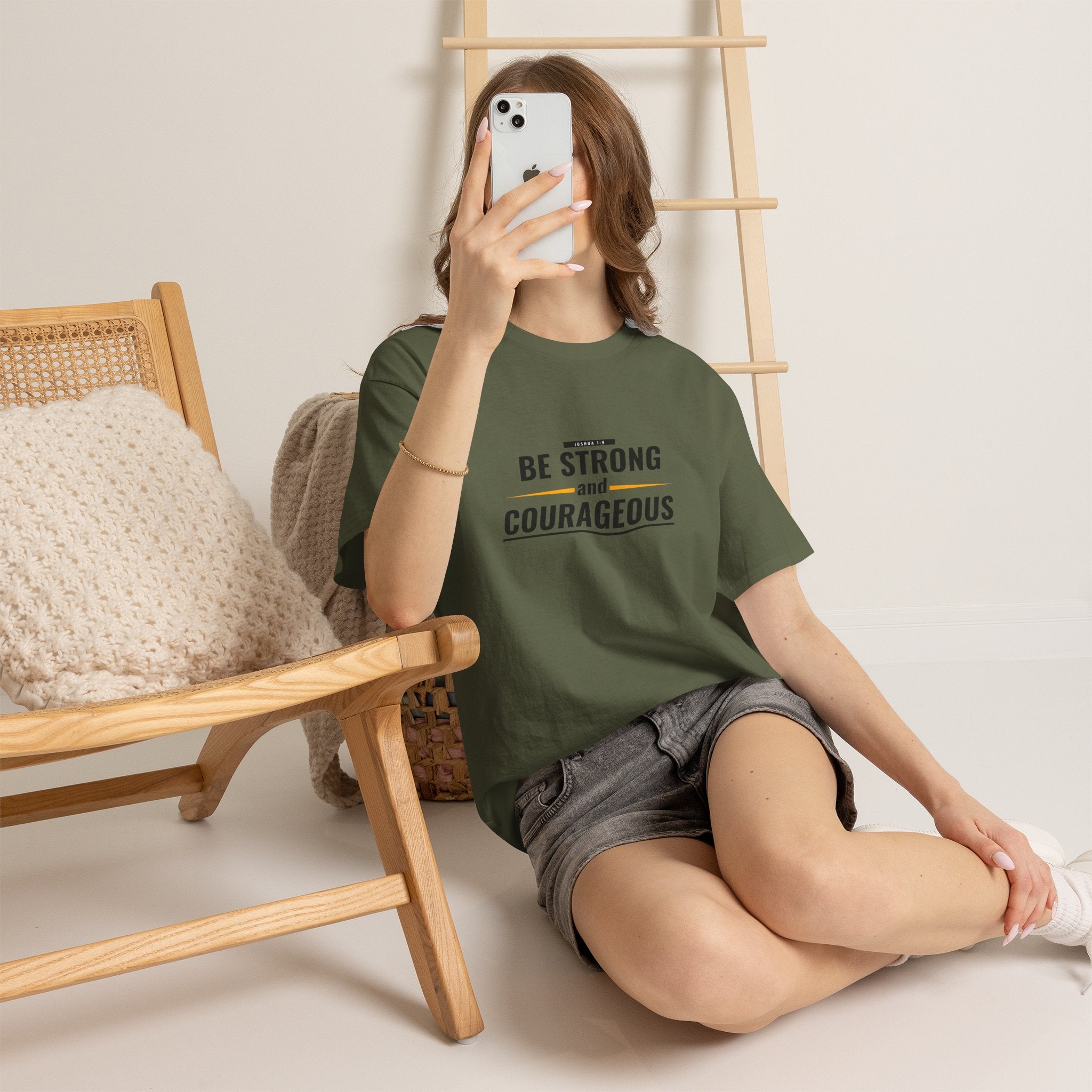 Be Strong and Courageous T-Shirt — Inspirational Faith Tee