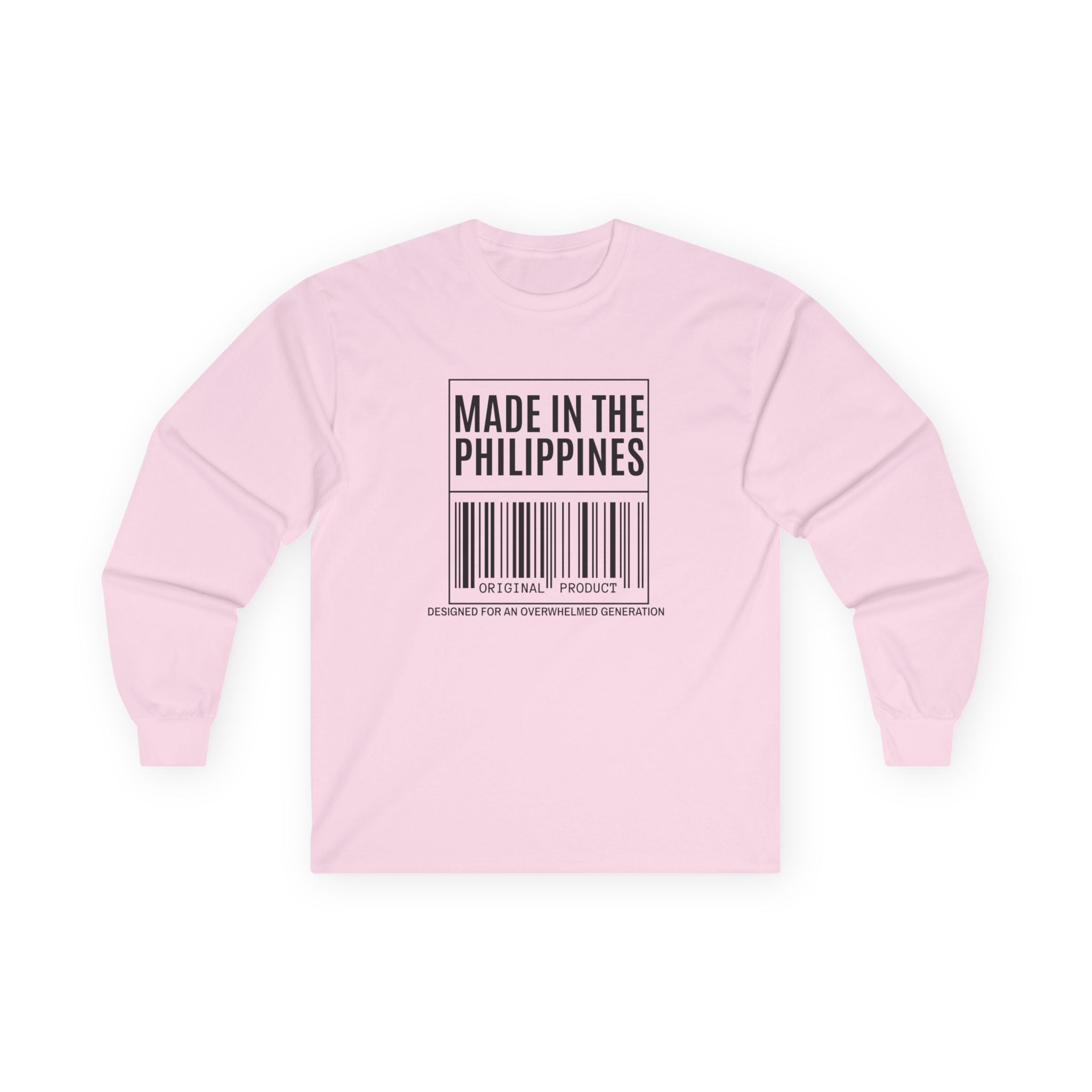 Made in the Philippines Long Sleeve Tee — Barcode Pride Shirt