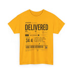 Delivered Graphic Tee — Inspirational Psalm 34:4 Christian T-Shirt