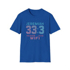 T‑Shirt — Jeremiah 33:3 'Heaven Has WiFi' Inspirational Christian Tee