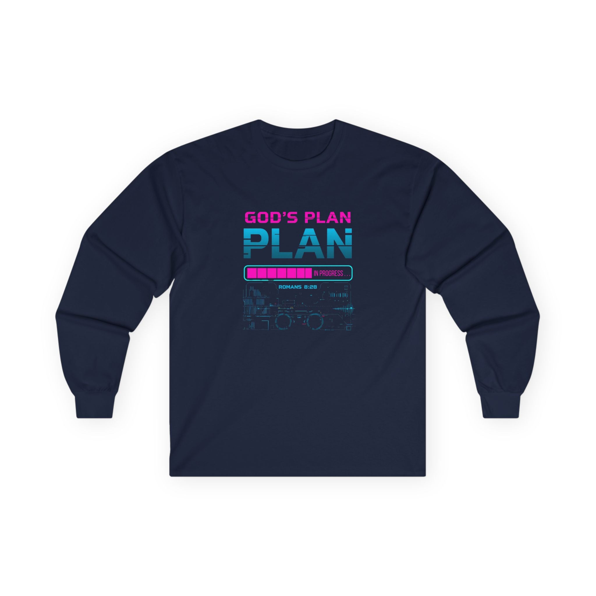God's Plan Retro Graphic Long Sleeve Tee