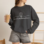 Christian Crewneck Sweatshirt "I AM the Light" Cross Pullover, John 8:12 Scripture Apparel, Faith Graphic Sweatshirt
