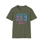 T‑Shirt — Jeremiah 33:3 'Heaven Has WiFi' Inspirational Christian Tee