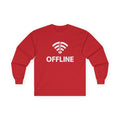 Offline Long Sleeve Christian Tee — ‘Go Into Your Room, Close the Door and Pray’ Graphic