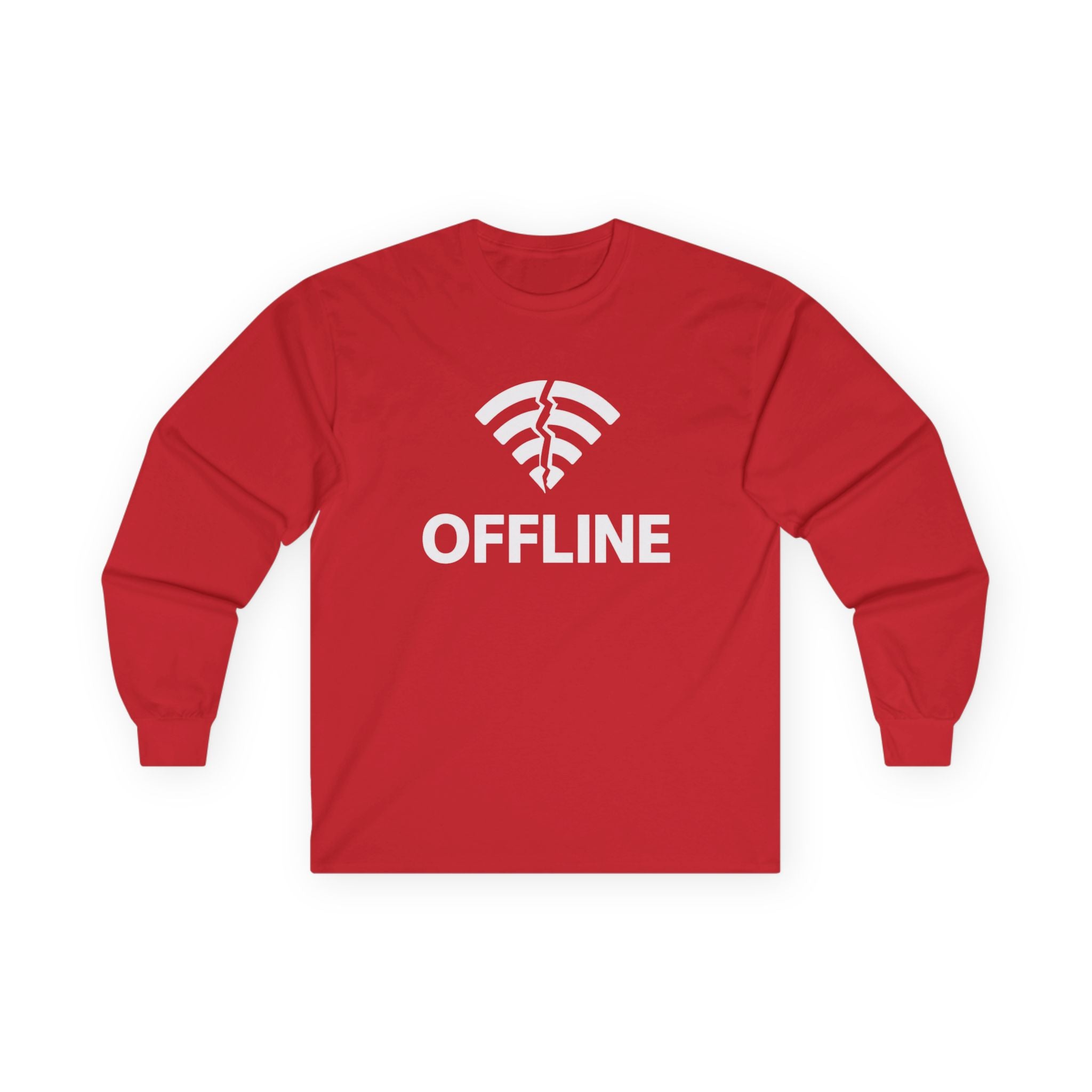 Offline Long Sleeve Christian Tee — ‘Go Into Your Room, Close the Door and Pray’ Graphic