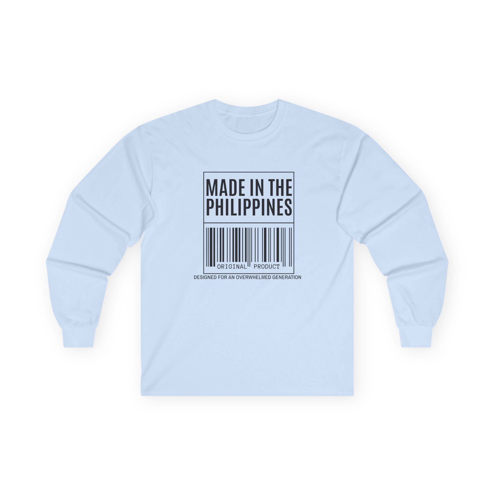 Made in the Philippines Long Sleeve Tee — Barcode Pride Shirt