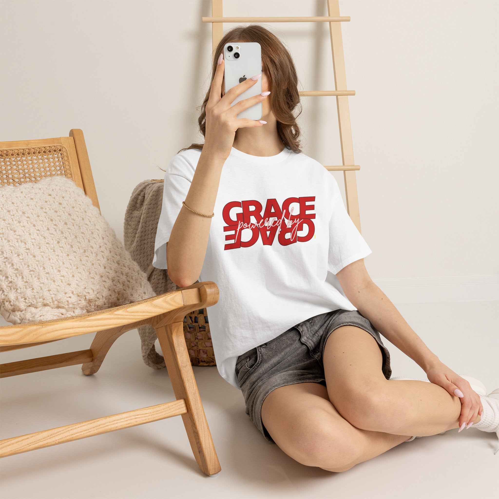 Grace Reversed Tee — Christian Faith Message Shirt