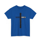 Christian Cross T-Shirt — "Salvation Romans 5:8" Faith Tee