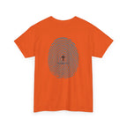 Fingerprint Graphic Tee — Minimalist Identity T‑Shirt
