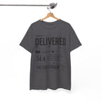 Delivered Graphic Tee — Inspirational Psalm 34:4 Christian T-Shirt
