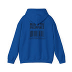 Made in the Philippines Hoodie — Barcode Graphic Back Print