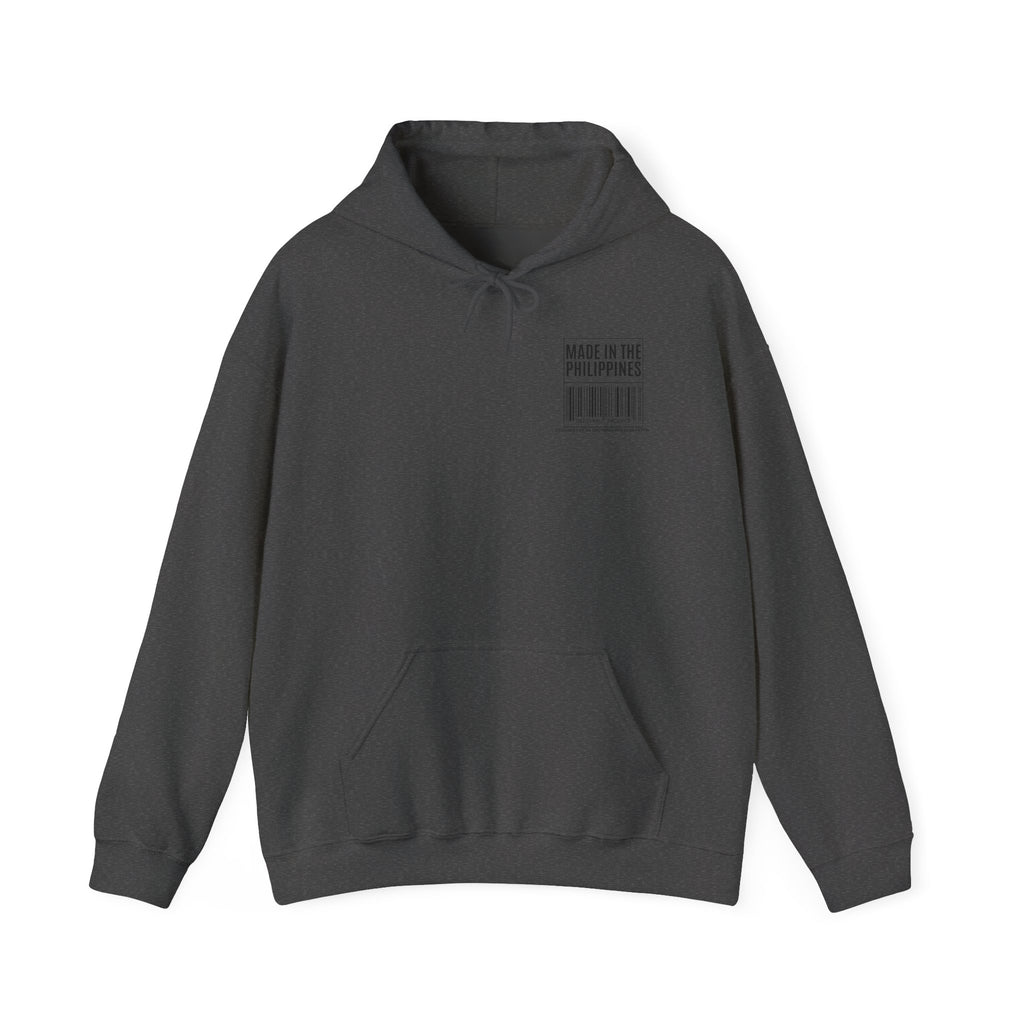 Made in the Philippines Hoodie — Barcode Graphic Back Print