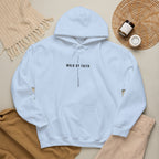 Walk By Faith Hoodie — Minimal Christian Inspirational Sweatshirt